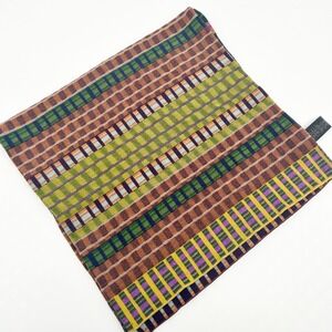 Catherine Andre Quiet Luxury Made in France Plaid Virgin Wool Blend Scarf Shawl